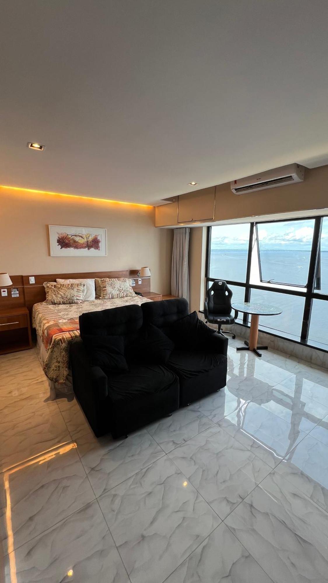 Flat No Condominio Do Edificio Tropical Executive E Residence Com Vista Para O Rio Манаус Экстерьер фото